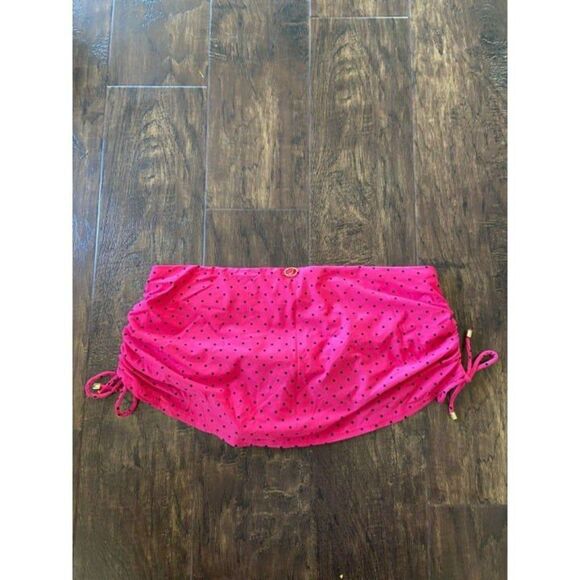 Jantzen Hot Pink with Black Polka Dots Bathing Suit Bottoms (Size 10) - Picture 3 of 3